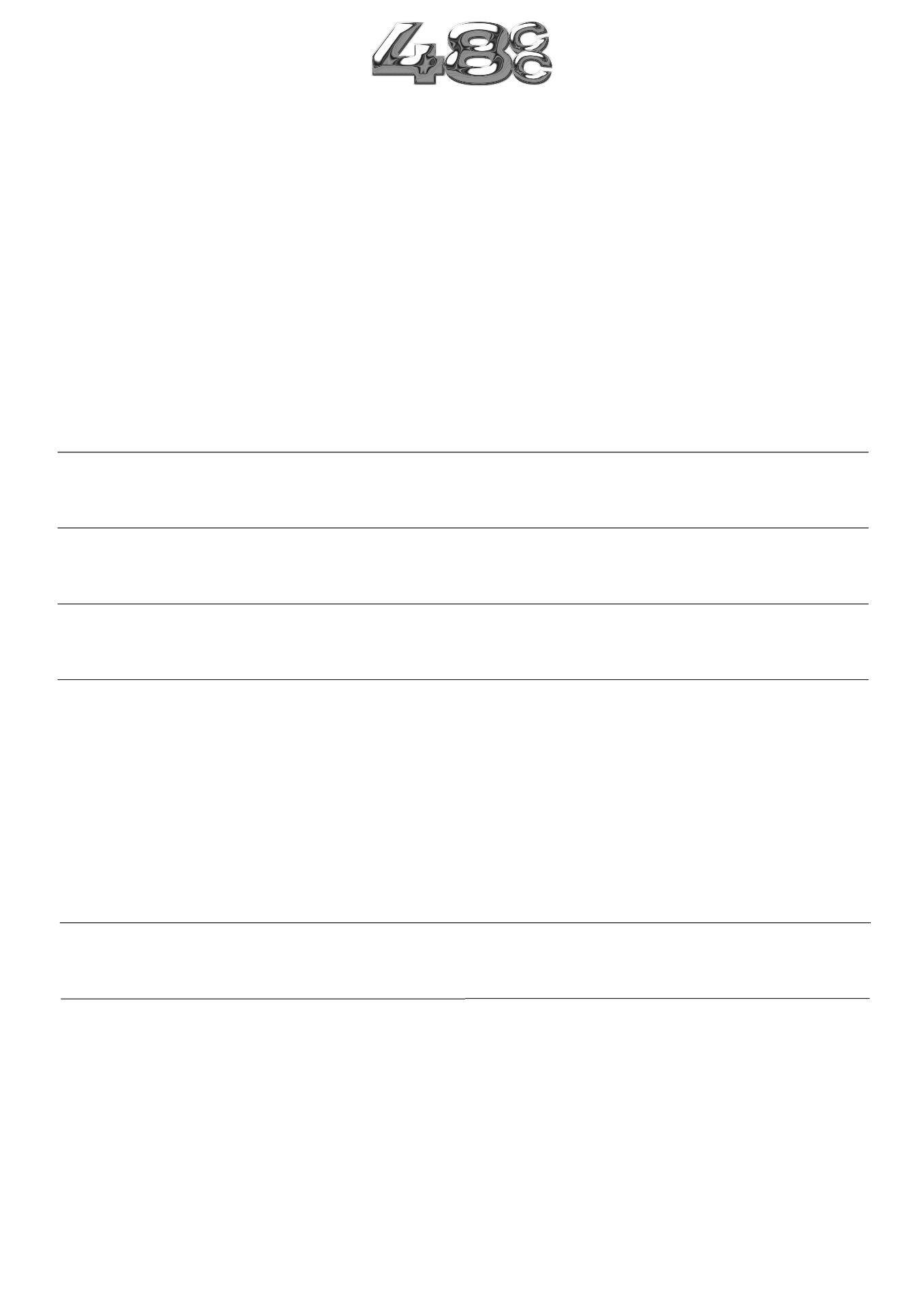 48 Collagen Café menu — coffee, lattes, fruit lattes, smoothies